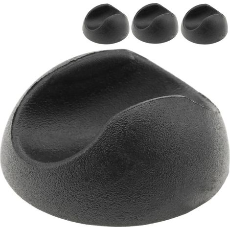 Protecteur de caoutchouc pour pieds et jambes Hairpin pour table 4-pack noir (1/5)
