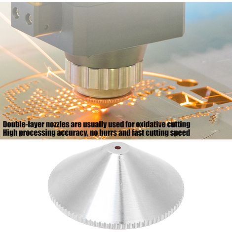 Buse de laser en laiton à double couche pour machine de découpe et gravure fibre laser 1,0/1,2mm 1,2mm (1/5)
