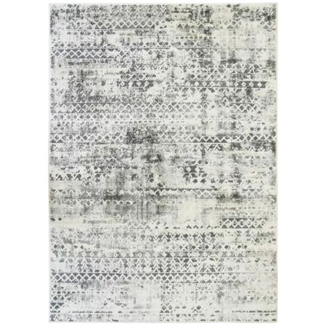 Tapis salon extra-doux motif crème argent 120x170 (1/4)