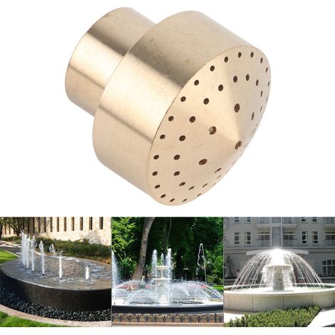 Buse de Fontaine de Jardin en Laiton 1/2" pour Étang, Jet d'Eau Pyrotechnique, Tête d'Arrosage Nouveau (1/5)