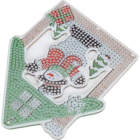 Pendentif décoratif de Noël mignon et coloré, orné de strass, à réaliser soi-même pour une décoration intérieure relaxante. Peinture strass, idéal pour une déco de Noël relaxante. (1/5)