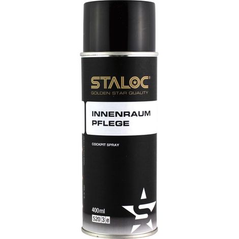 STALOC Innenraumpflege Cockpit Spray  mit antistatischer Wirkung  frischer Duft  400 ml