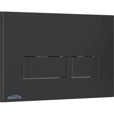 plaque de commande - pour bâti-support alterna concerto 2 - noir - alterna 4263816