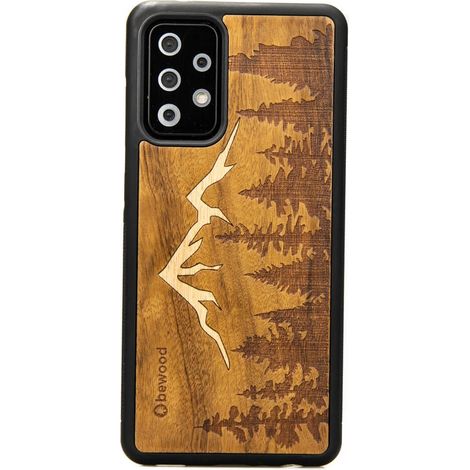 Custodia in legno per Samsung Galaxy A52/A52s 5G Imbuia Mountains (1/4)