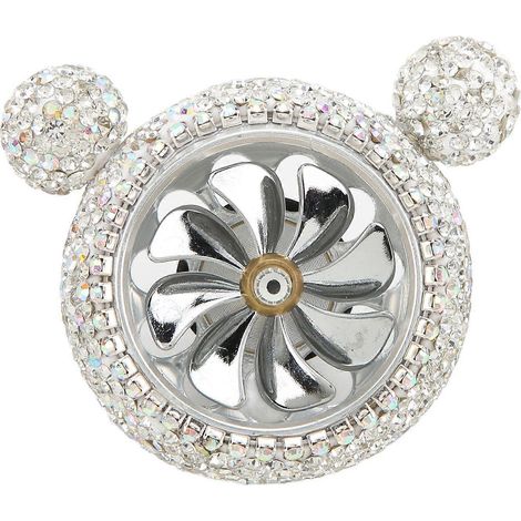 Décoration parfumée pour grilles d'aération de voiture, strass scintillants, forme mignonne, décoration intérieure, blanche (1/5)