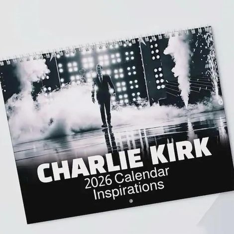 Calendrier Turning Point 2026, Calendrier mural inspirant de Charlie Kirk -- Calendrier Turning Point --