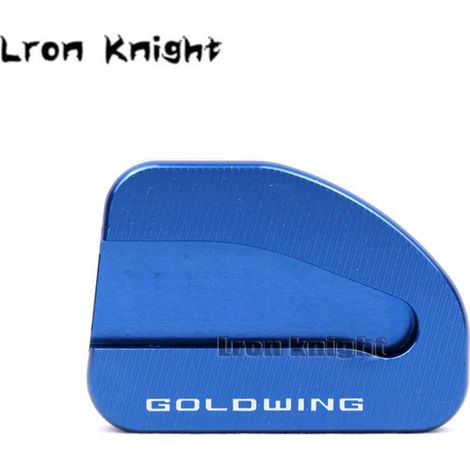 (Bleu) Compatible avec HONDA GL1800 Goldwing 1800 GL 1800 F6B 2002-2017 Moto - Béquille latérale CNC - Extension et support maxpower (1/4)