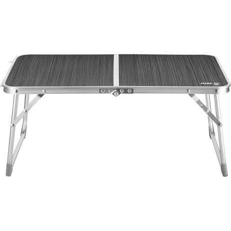 Klappbarer Campingtisch, niedrige Höhe, dunkelgrau