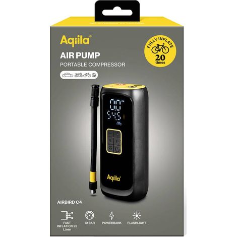 [GEBRAUCHT] Aqiila Airbird C4 Tragbarer Kompressor Luftpumpe Reifenfüllgerät Luft Kompressor B-Ware (1/2)