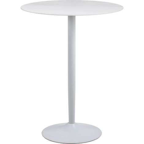 Malta table de bar blanc.