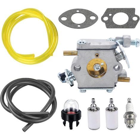 Carburateur avec filtre de conduite de carburant pour ampoule d'amorçage pour tronçonneuse Homelite UT10582 UT10584 UT10542 UT10544 UT10546 UT10548 UT10560 UT10566