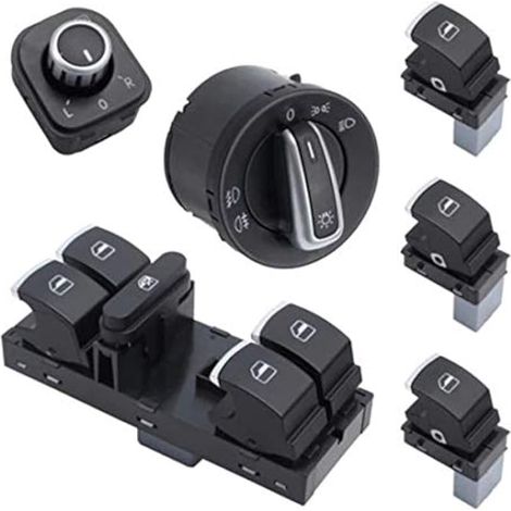 Interrupteur de phare de rétroviseur Nouveau OEM 5ND959565B 5ND959857 5ND959855 5ND941431A pour VW Jetta Golf 5 6 Golf GTI Tiguan Passat B6 CC (1/4)