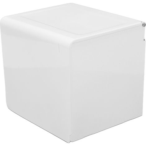 Étagère de rangement pour rouleaux de papier toilette, multifonction, sans perçage, élégante, support mural pour salle de bain et cuisine, blanc (1/5)