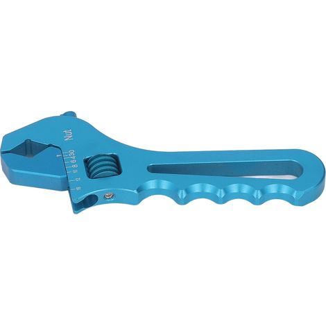 Clé de montage AN3-AN16 en aluminium léger, outil ajustable pour adaptateur de flexible, bleu (1/5)