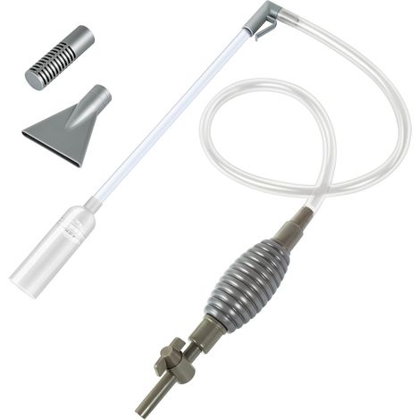 Aspirateur à siphon pour aquarium, idéal pour le gravier et le sable. Nettoyeur de gravier pour aquarium. Changeur d'eau manuel pour aquarium. (1/5)