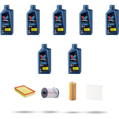 Kit tagliando 4 FILTRI e 7L OLIO compatibile con Volvo S80 2.4 D5 120Kw dal 2001 al 2006 (1/5)