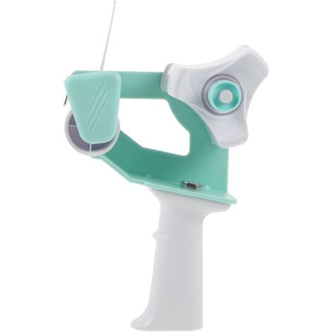 Dévidoir de Ruban Adhésif Manuel Portable pour Emballage et Fermeture de Cartons, Coupe-ruban Léger Vert Clair, Outil Multifonction Compact pour Distribution et Découpe de Ruban (1/5)