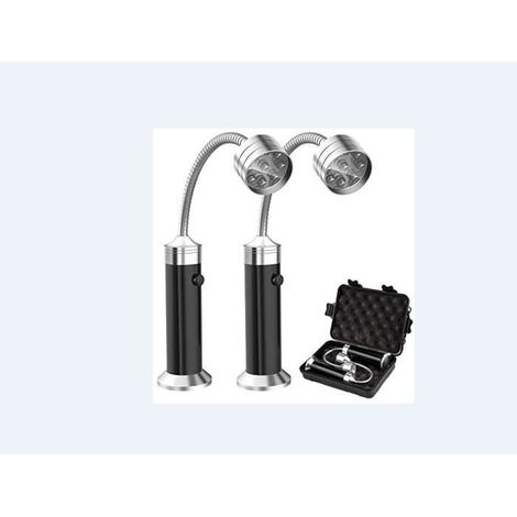 Filiyano – Lampe torche magnétique légère, lampe de barbecue, lampe de grill orientable à 360°, pour barbecue, camping, fête, lot de 2 (1/4)