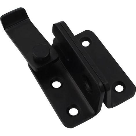 Sollbry Scheunentürschloss-Hardware, Edelstahl-Türriegel, Sicherheits-Kippriegel, Scheunentürschloss, geeignet für Garten, Badezimmer, Außenbereich, Garage, Fenster, Zuhause (schwarz links)