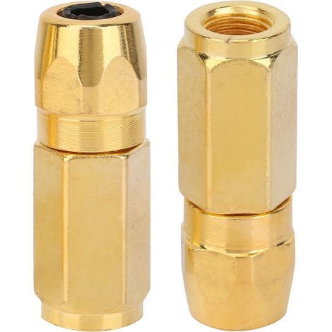 2 Embouts Graisseurs Plats de Rechange Dorés, Raccords de Graisse pour Pistolet, Accessoires de Lubrification, 2 Pièces (1/5)