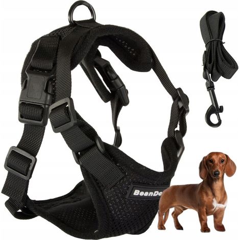 Hundegeschirr M druckfrei schwarz (100) GABA (1/5)