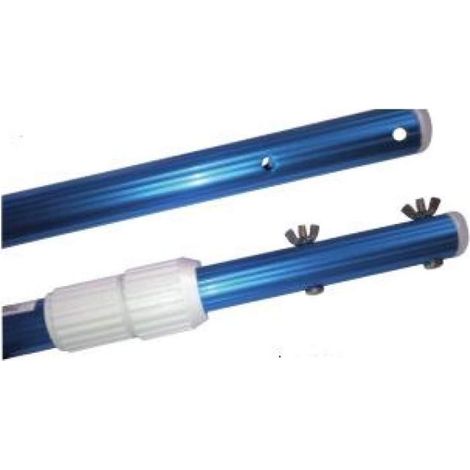 Asta telescopica in alluminio per piscina, 1,8-3,6 m  Compatibile con skimmer, pulitori per piscine e spazzole  Attacco con da