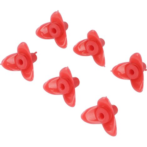 Set mit 30 nachfüllbaren Blütenblättern für Kolibri-Futterspender, Kolibri-Tränkblumen, austauschbare, mehrfarbige Blütenblätter (Farbe passend zu Blüte und Mitte), rot (1/5)