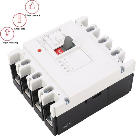 Disjoncteur compact 160A MCCB 4P DC 1000V pour protection batterie solaire et panneaux photovoltaïques (1/5)