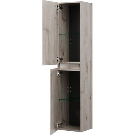 burgbad Rocio Armoire haute, 2 portes, charnières à droite et à