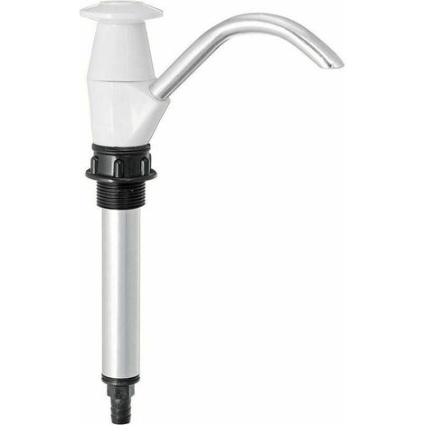 SABIR Pompe à eau potable, pompe à eau manuelle, presse à eau manuelle, pompe à eau pour évier de caravane, remorque de camping à double action, outil de pompage de rechange pour camping (blanc) (1/5)