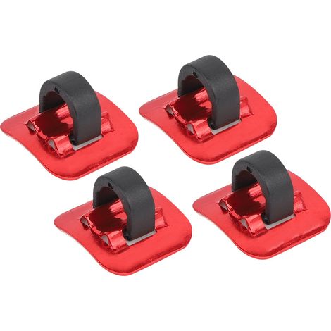 CANSUCC 4 Guides de Câble de Frein Vélo avec Adaptateur et Boucle C pour Cadre (Rouge) (1/5)