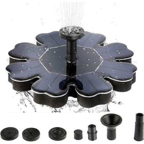 Fontaine à eau solaire 8 V 1,6 W Panneau solaire Dia170 mm (1/5)