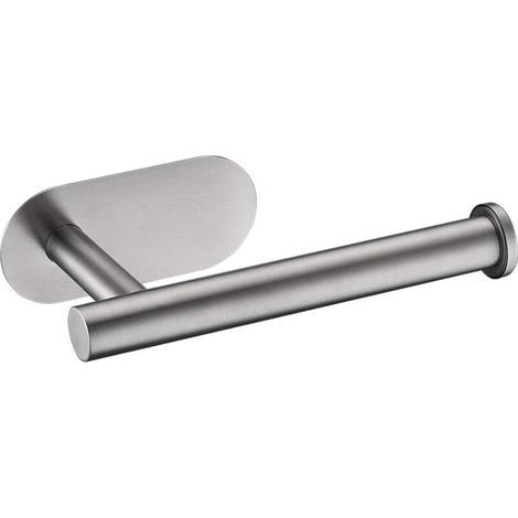 M34052, Portarrollos de papel higiénico, Portarrollos de papel higiénico de pared, Portarrollos de papel higiénico de acero inoxidable 304, No requiere perforación, Adhesivo 3M en la parte posterior,  (1/4)