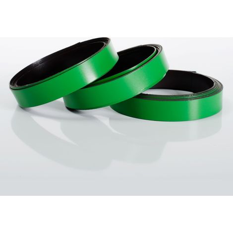 Magnetbänder 10 mm, Länge 100 cm Hellgrün 3er-Set (1/5)