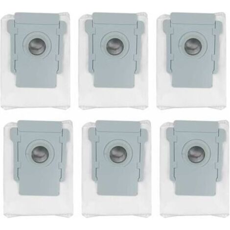 6 Pièces Sacs à Poussière Pour Aspirateur iRobot Roomba i3 i3+ i4+ i7 i7+ J7+ S9 S9+ Clean Base Sac à Poussière de Rechange pour élimination Automatique de la Saleté - Station d'aspiration automatique (1/5)