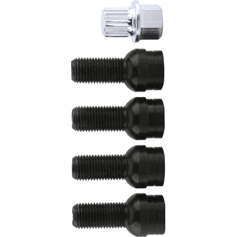 Satz mit 5 diebstahlsicheren Radmuttern + Schlüssel für Golf 4 MK4 Passat B5 1998-2005 8D0601139F (1/5)