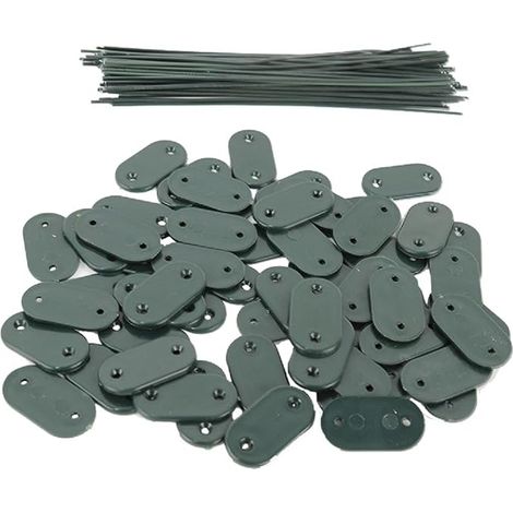 Kit de Fixation Lot de 50 Clips Rapide en polyéthylène pour Brise-Vue canisses et écrans de Jardin (1/5)