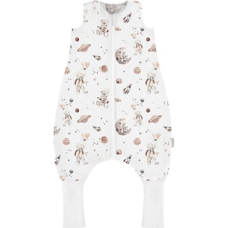 Sacco a pelo bianco con gambe, taglia XS, a forma di orsetto spaziale, 2.5 TOG, per bambini dai 6 mesi in su, marca BabySteps. (1/3)