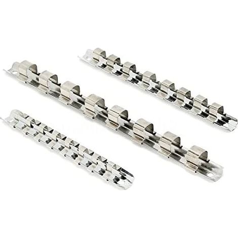 Support de rangement en acier au carbone pour 8 compartiments, séparateur, rail, plateau, étagère, organisateur d'outils, 0,25 pouce (1/5)