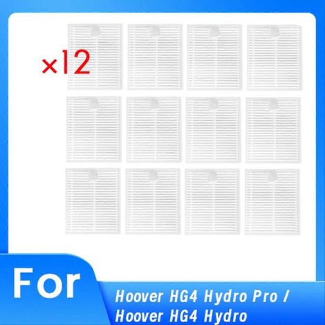 Lot de 12 filtres de rechange pour aspirateur Hoover HG4 Hydro Pro / Hoover HG4 Hydro (1/5)