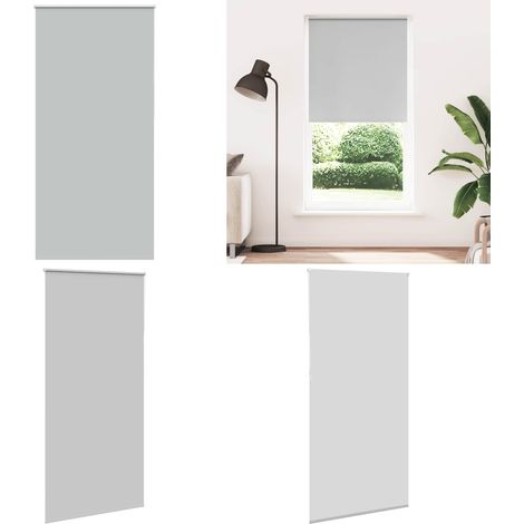 vidaXL Verdunkelungsrollo Hellgrau 90x210 cm Stoffbreite 85,7 cm (1/5)