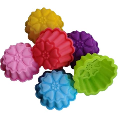 Moldes de silicona para hornear, moldes para pasteles con forma de flor de amor