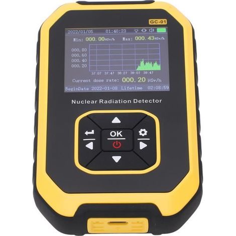 Compteur Geiger - Tbest - Dosimètre Actif - Surveillance en temps réel - Détection β γ X Ray - Numérique (1/4)