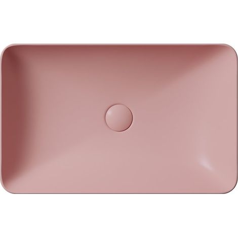 Vasque à poser PURA en céramique 60x38cm, blush mat