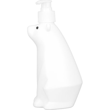 Shampoo-Spender Modell White Bear, Pumpspender, strapazierfähiges PP/PE, Duschflaschen, häufig verwendet für Badezimmer und Toilette, Größe M (11,6 x 3,0 Zoll) (1/5)