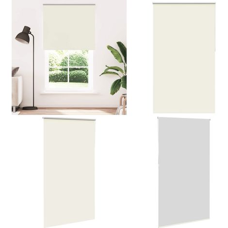 vidaXL Verdunkelungsrollo Cremeweiß 135x230cm Stoffbreite 131,6cm (1/5)