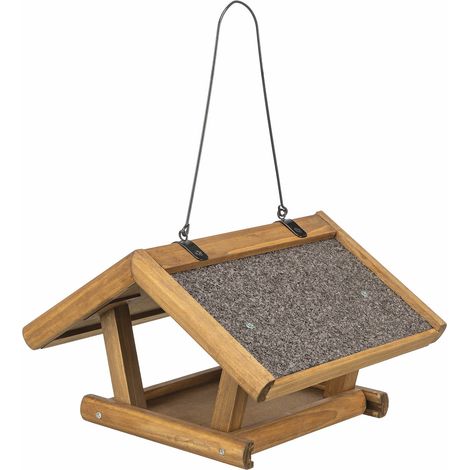 natura Futterhaus z. Aufhängen Kiefernholz 30x18x28cm, braun