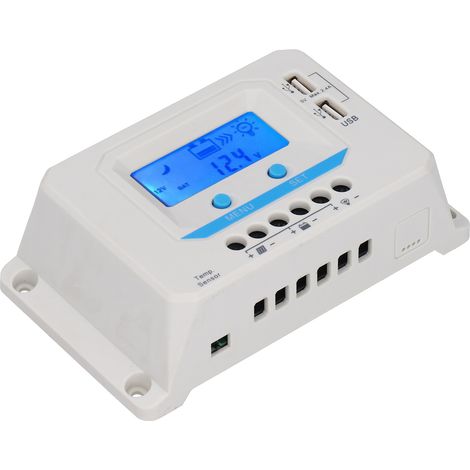 Solar-Laderegler-Panel PWM 30A Haushaltsgehäuse aus ABS mit LCD-Anzeige EL2430Z 12V/24V (1/5)