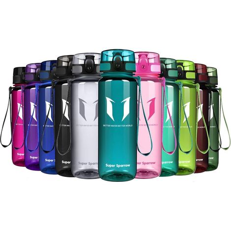 Trinkflasche 350-1000ml BPA-frei Tritan Sport Wasserflasche Auslaufsicher (1/5)
