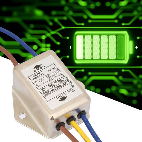 CW1B‐10A L(040) Einphasenfilter EMI-Netzfilter 125/250 V (1/5)